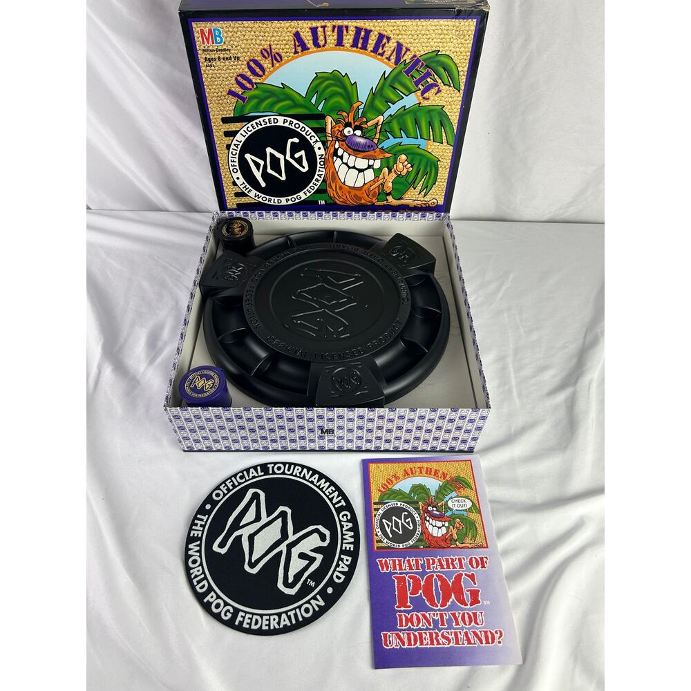 Vintage 1994 MB POG Tournament Game Set Complete With Slammers